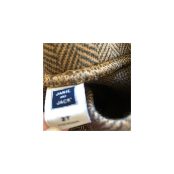 2T Janie and Jack Brown Herringbone “Riding” Leggings - Picture 4 of 4